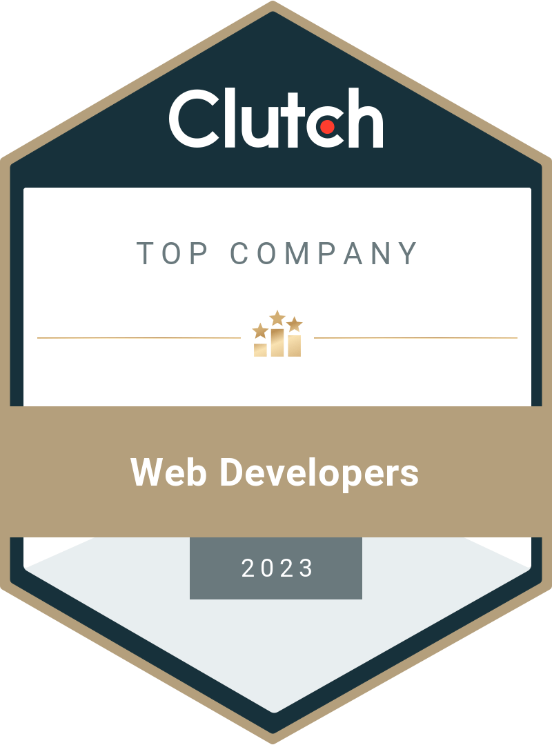 clutch 2023 - top company - web developers