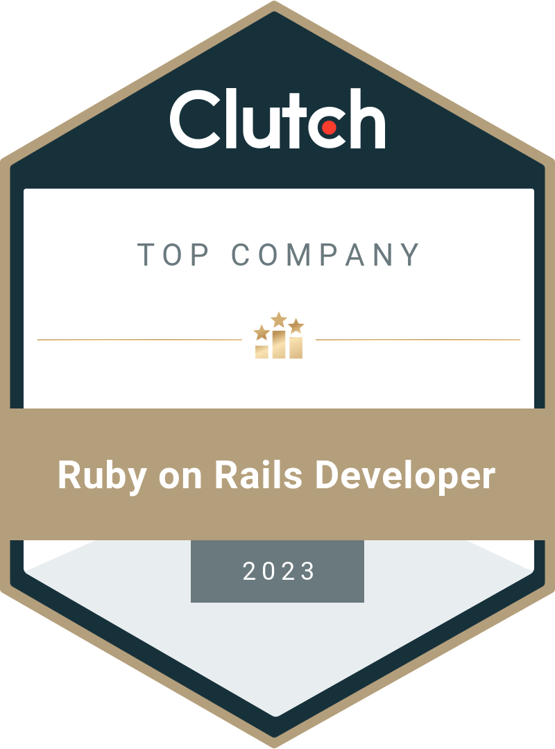 clutch 2023 - top company - ruby on rails developers