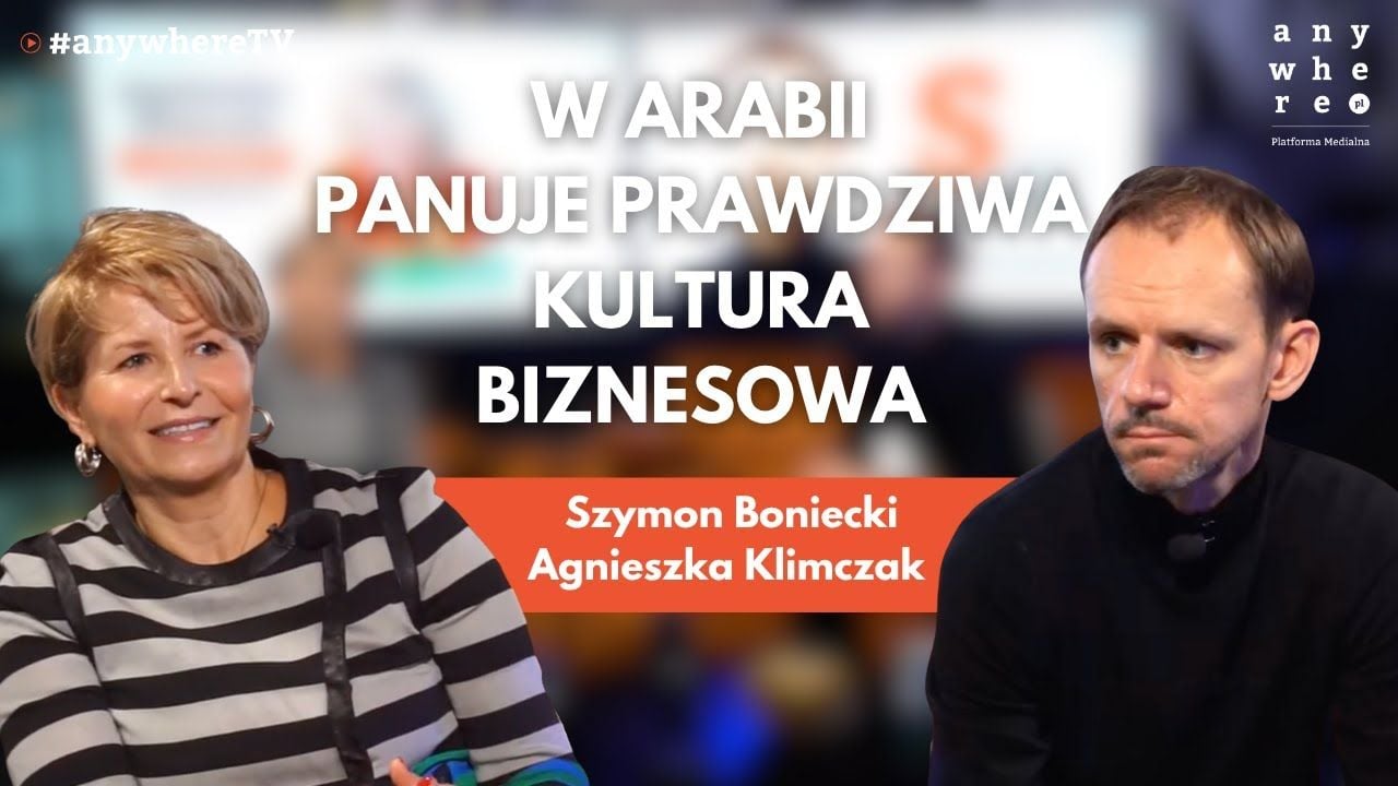 Youtube thumbnail for the discussion between Agnieszka Klimczak and Szymon Boniecki.