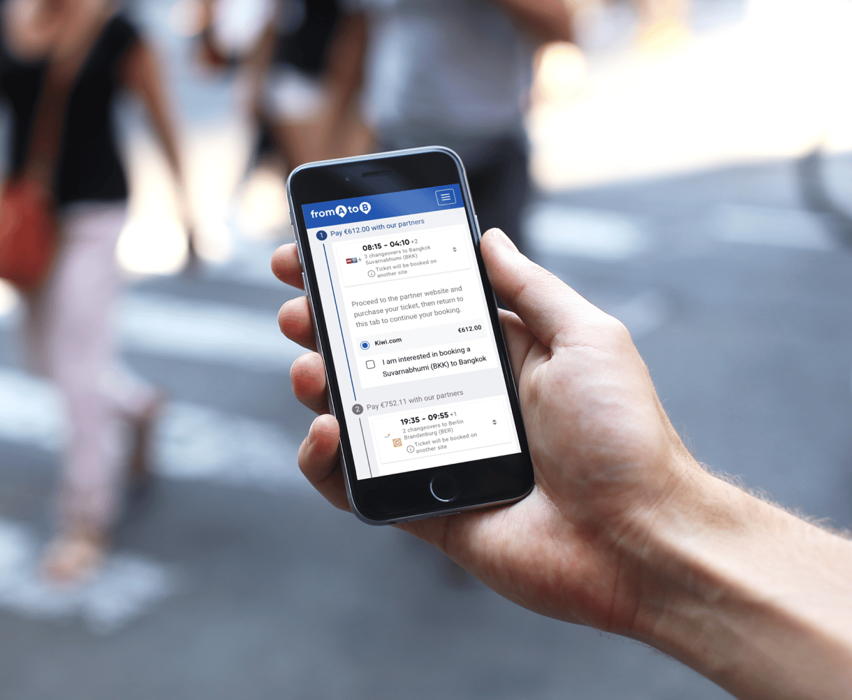 fromAtoB app screenshot