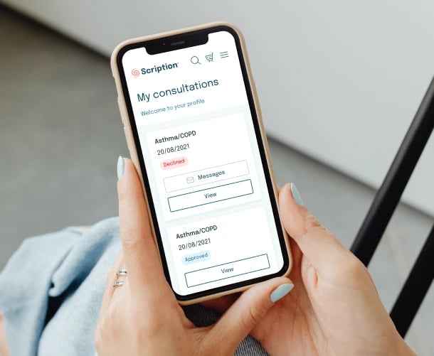 scription application screenshot