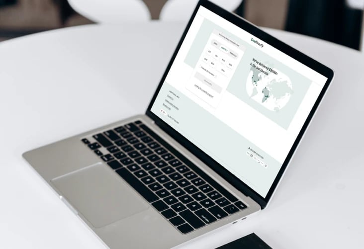 GiveDirectly app screenshot