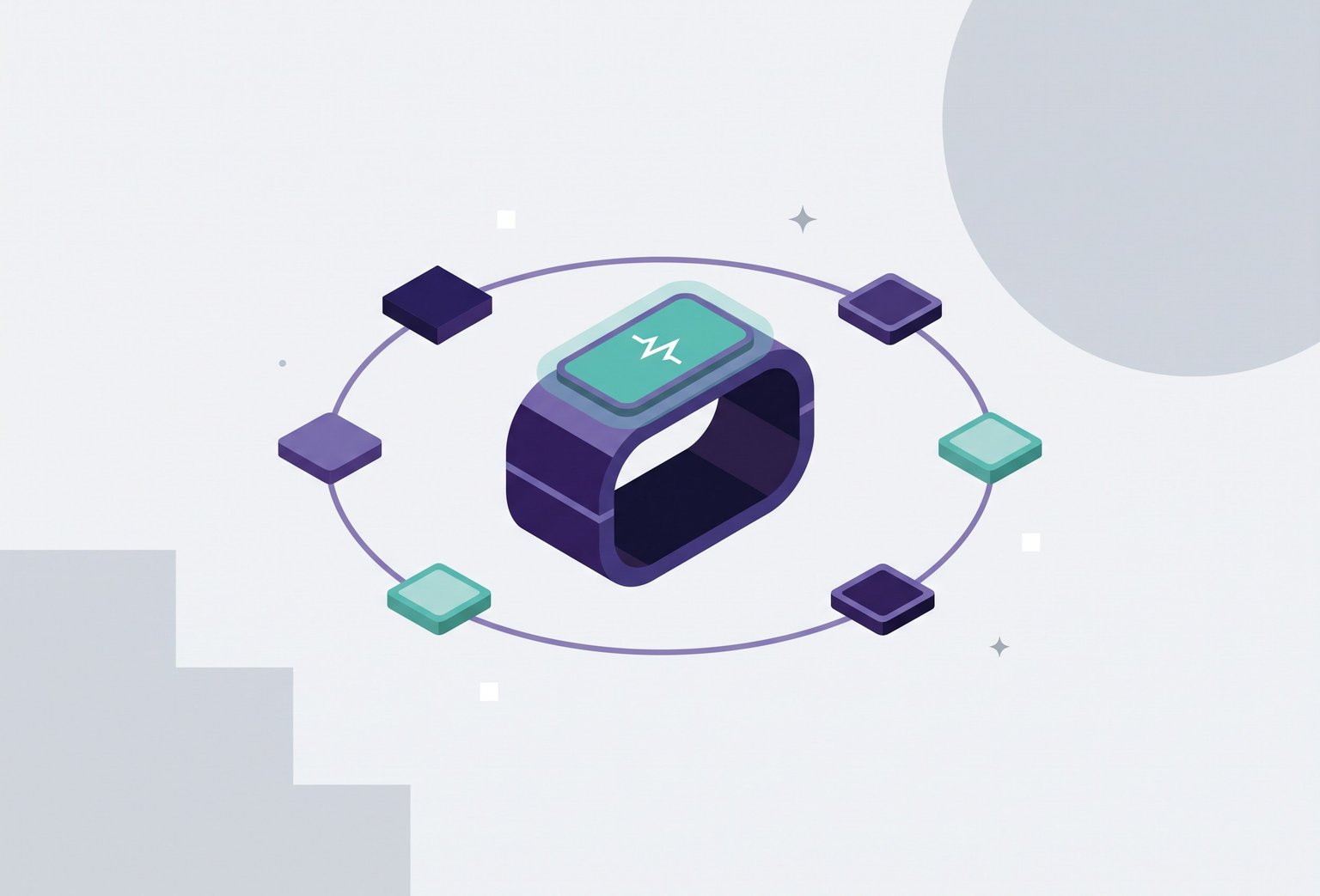 Healthcare wearable app development image