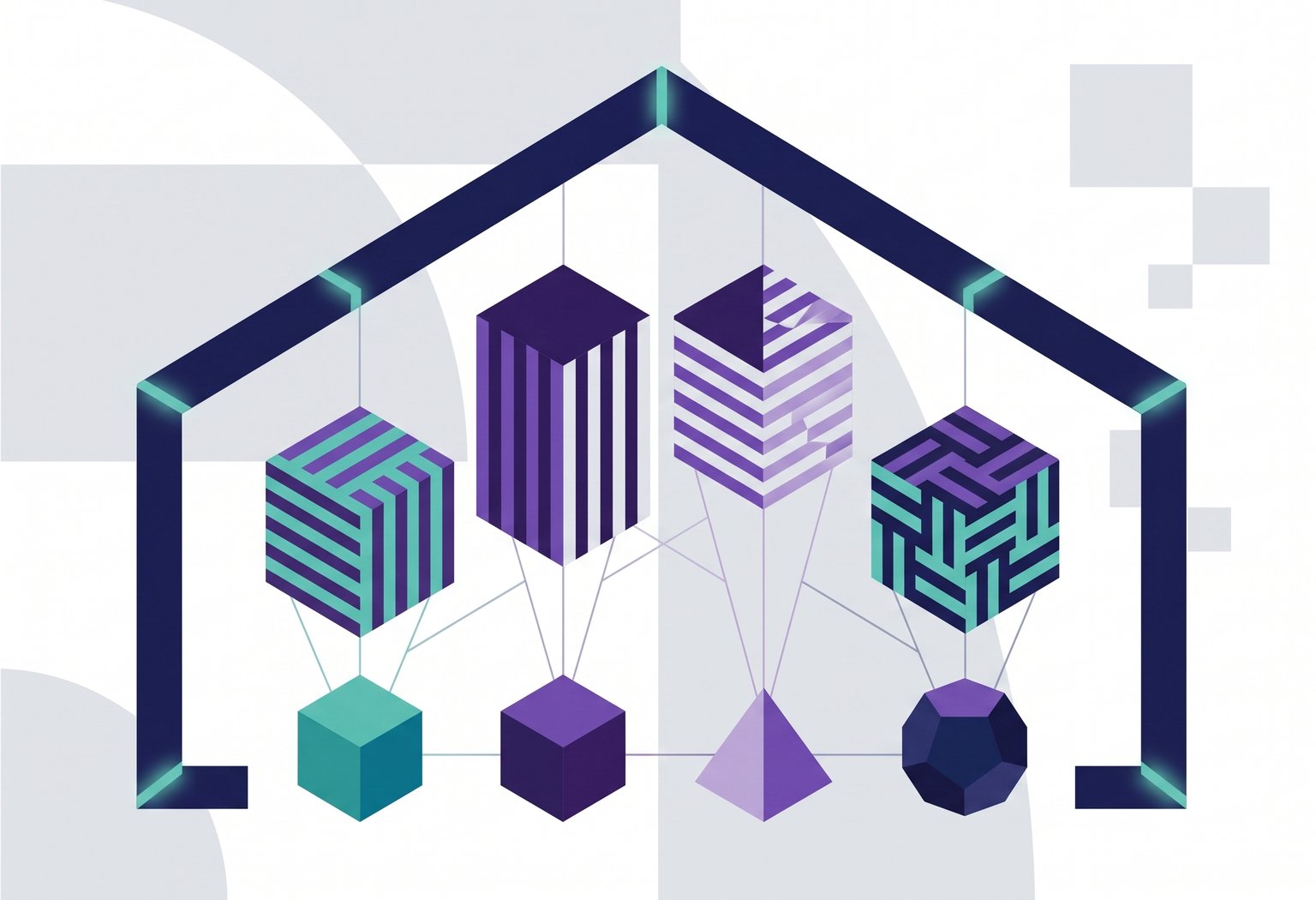 Abstract image representing Forward Deployed Engineering pods as the solution to enterprise difficulties in hiring FDEs.