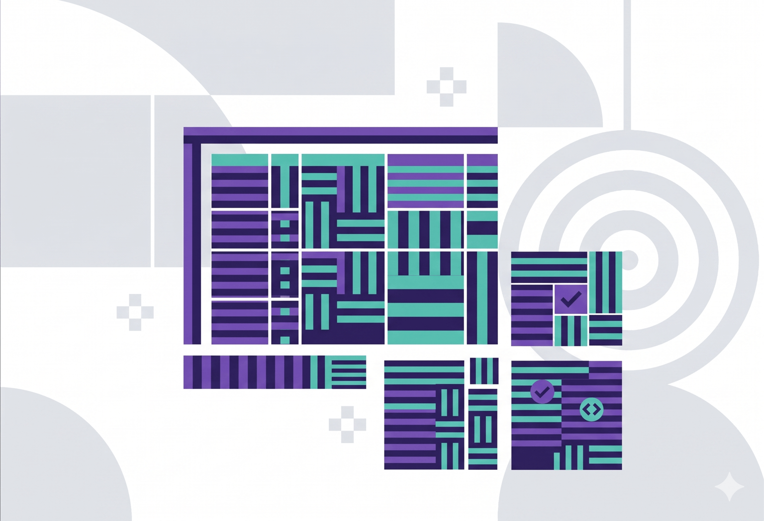 Abstract image representing the concept of a redesign project scope document.