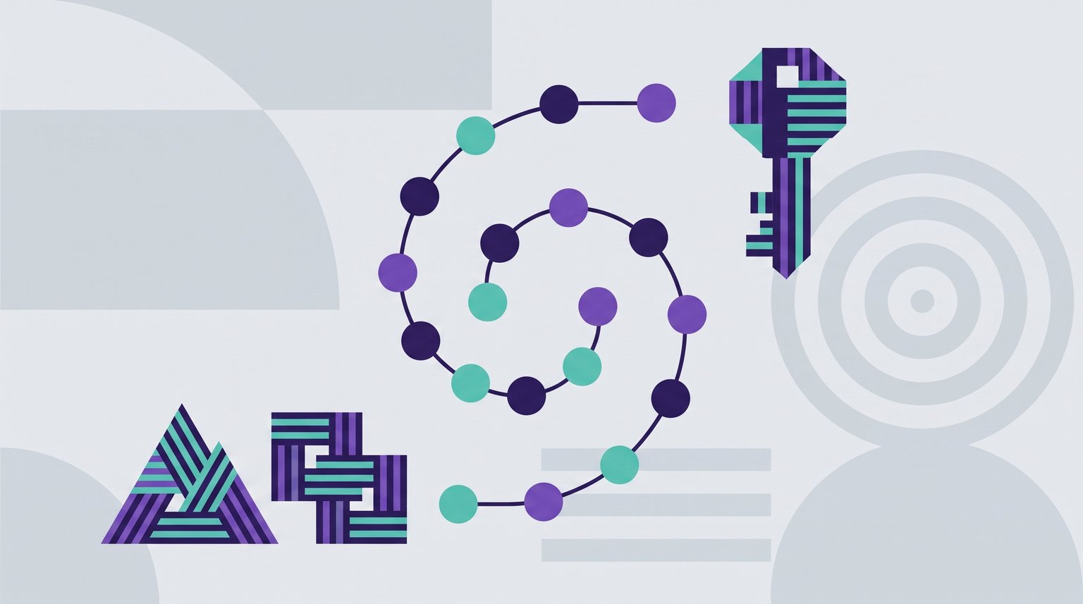 Abstract image representing the process of choosing a software development company for one's project.