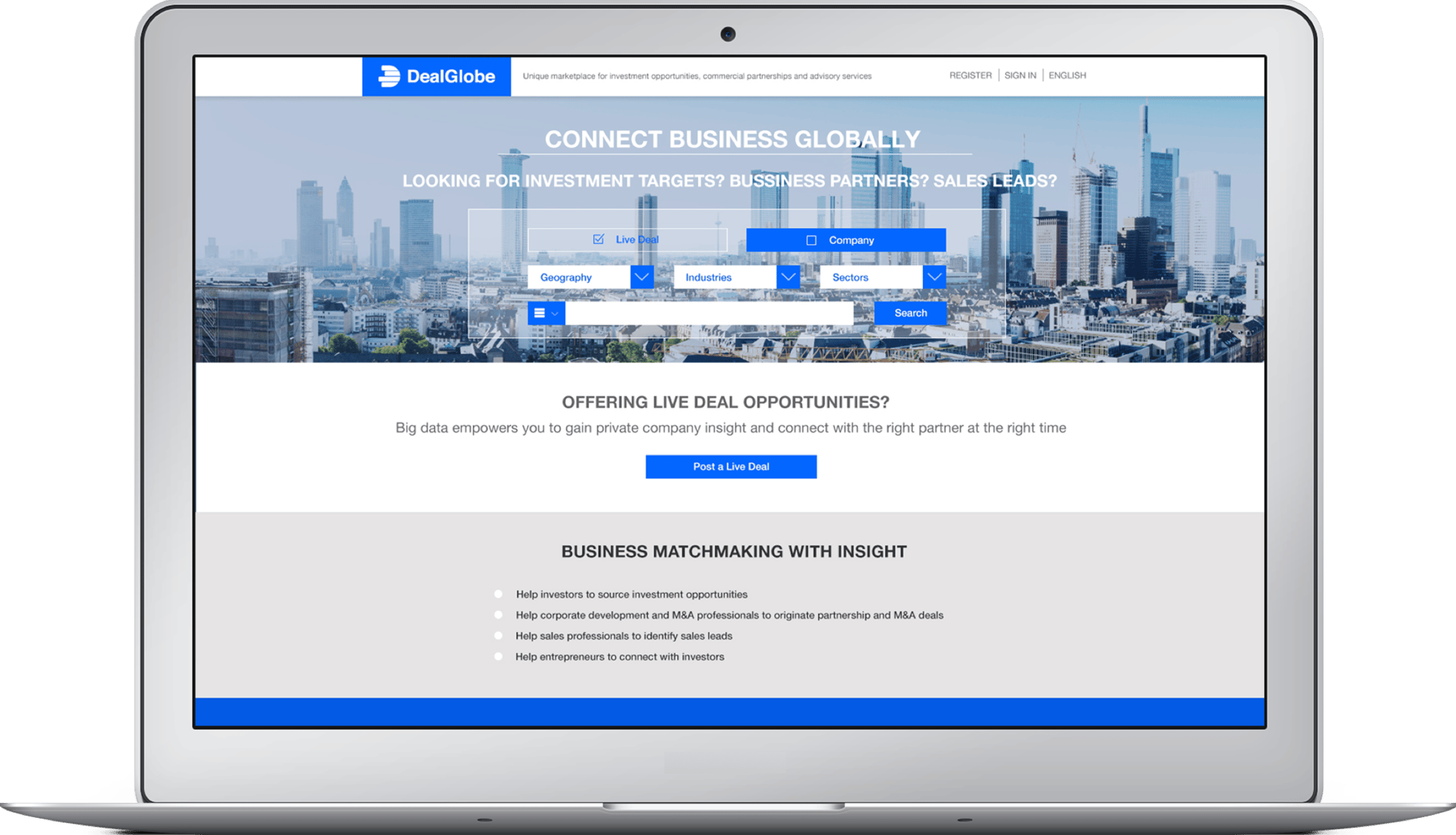 DealGlobe screenshot