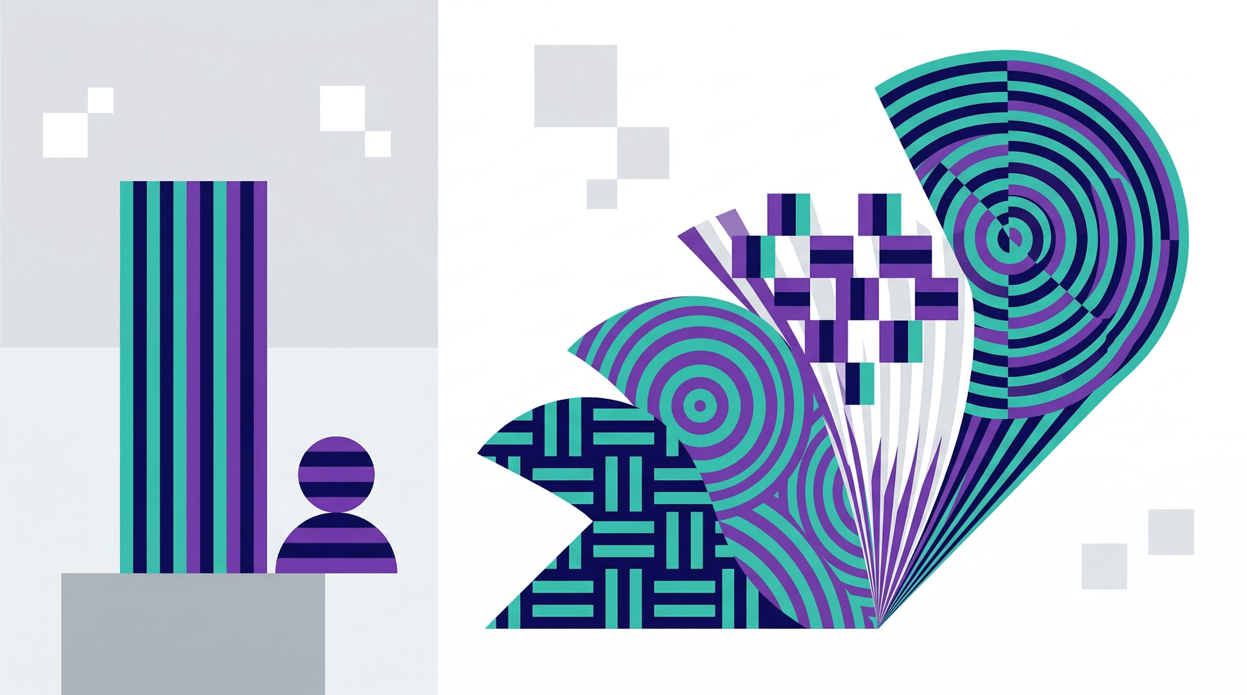 Minimalist illustration for article about FemTech waves.