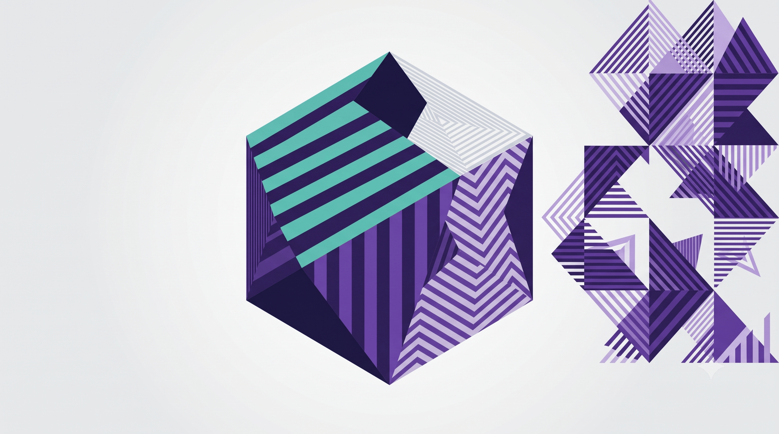 Minimalist, abstract illustration of the topic of React js examples.