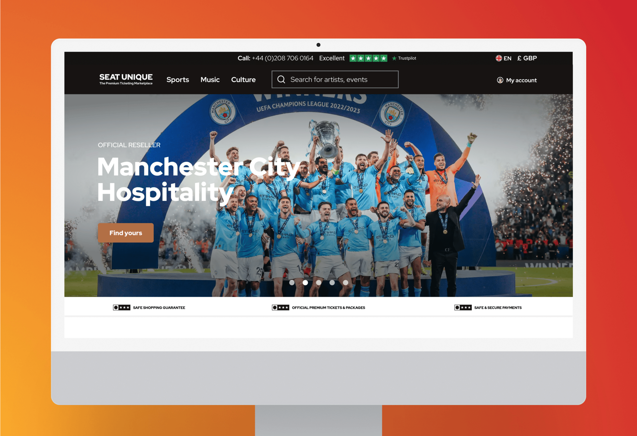 seat unique application screenshot