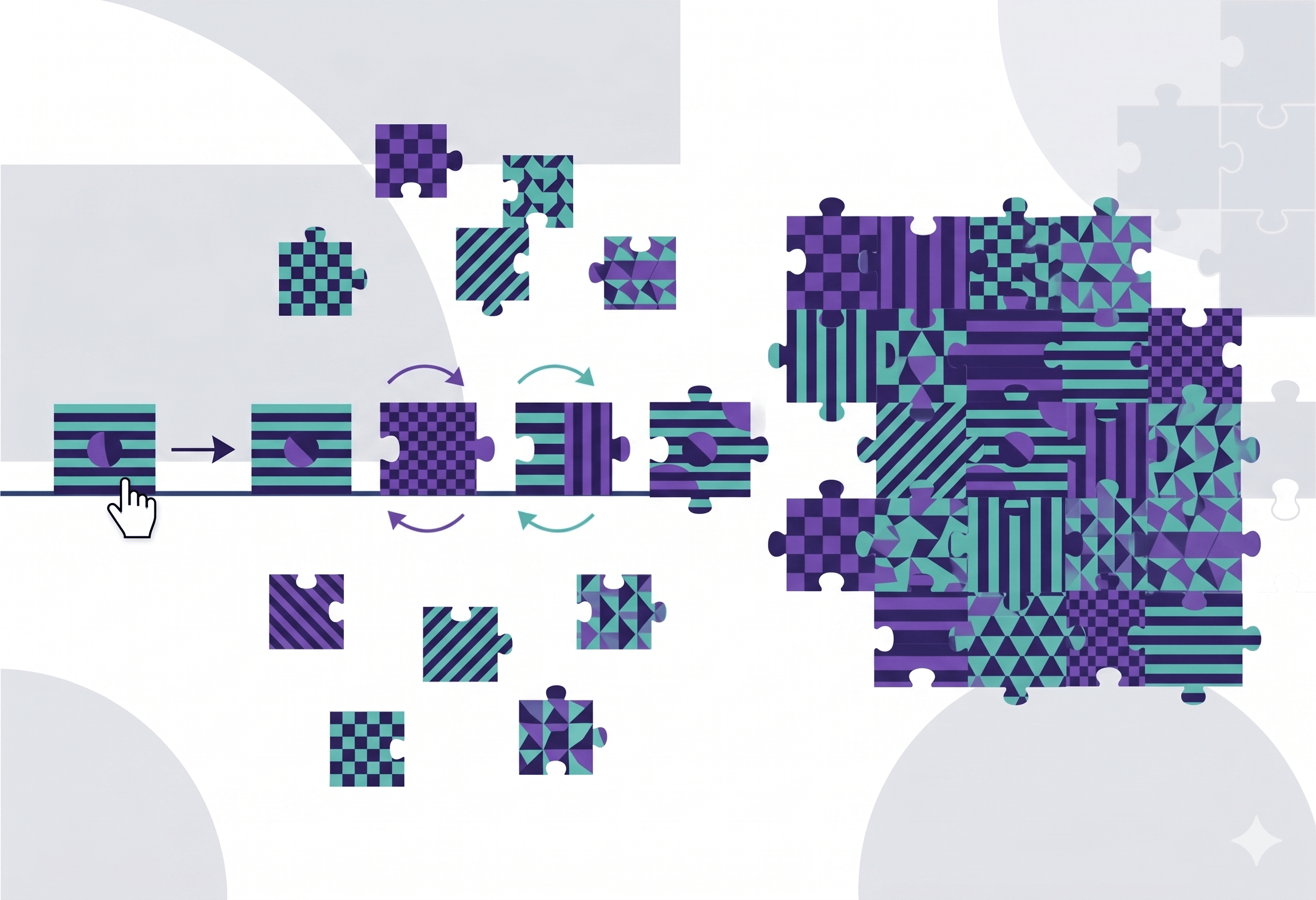 Minimalist, abstract illustration of the concept of finding product-market fit after product release.