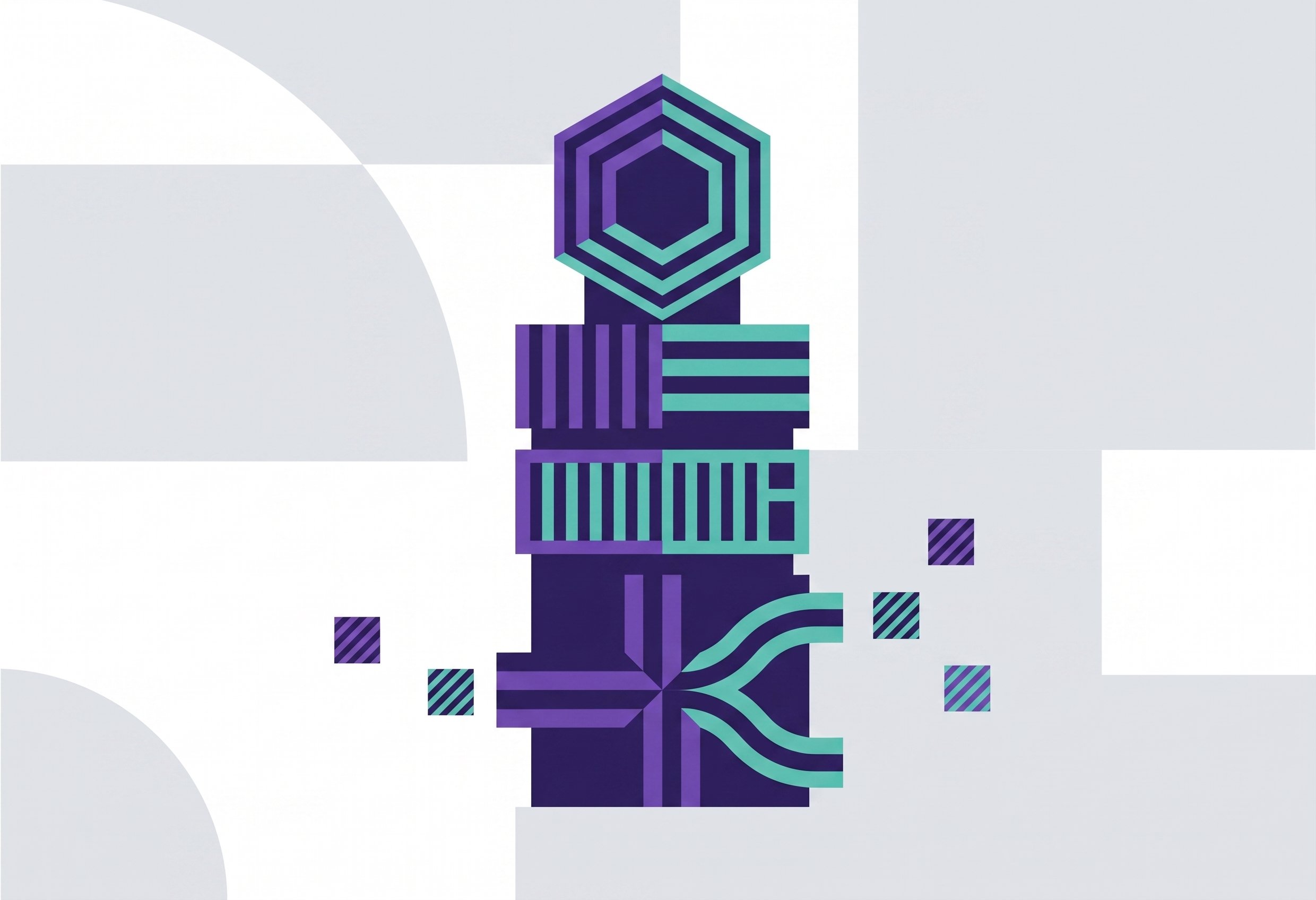 Abstract image representing local-first, on-premise agentic architecture.