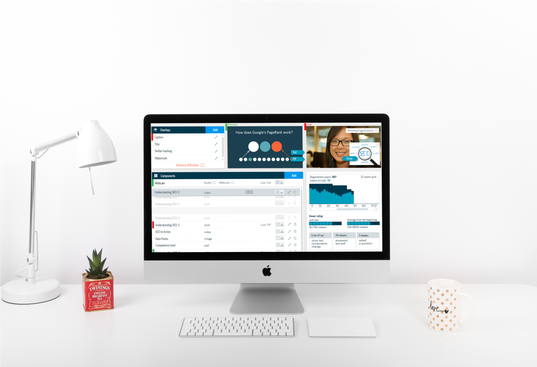 Kastio webcasting app