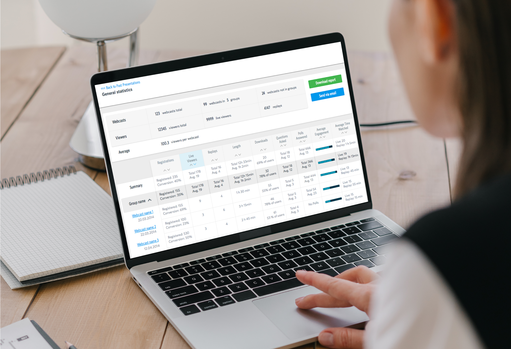 Kastio webcasting app
