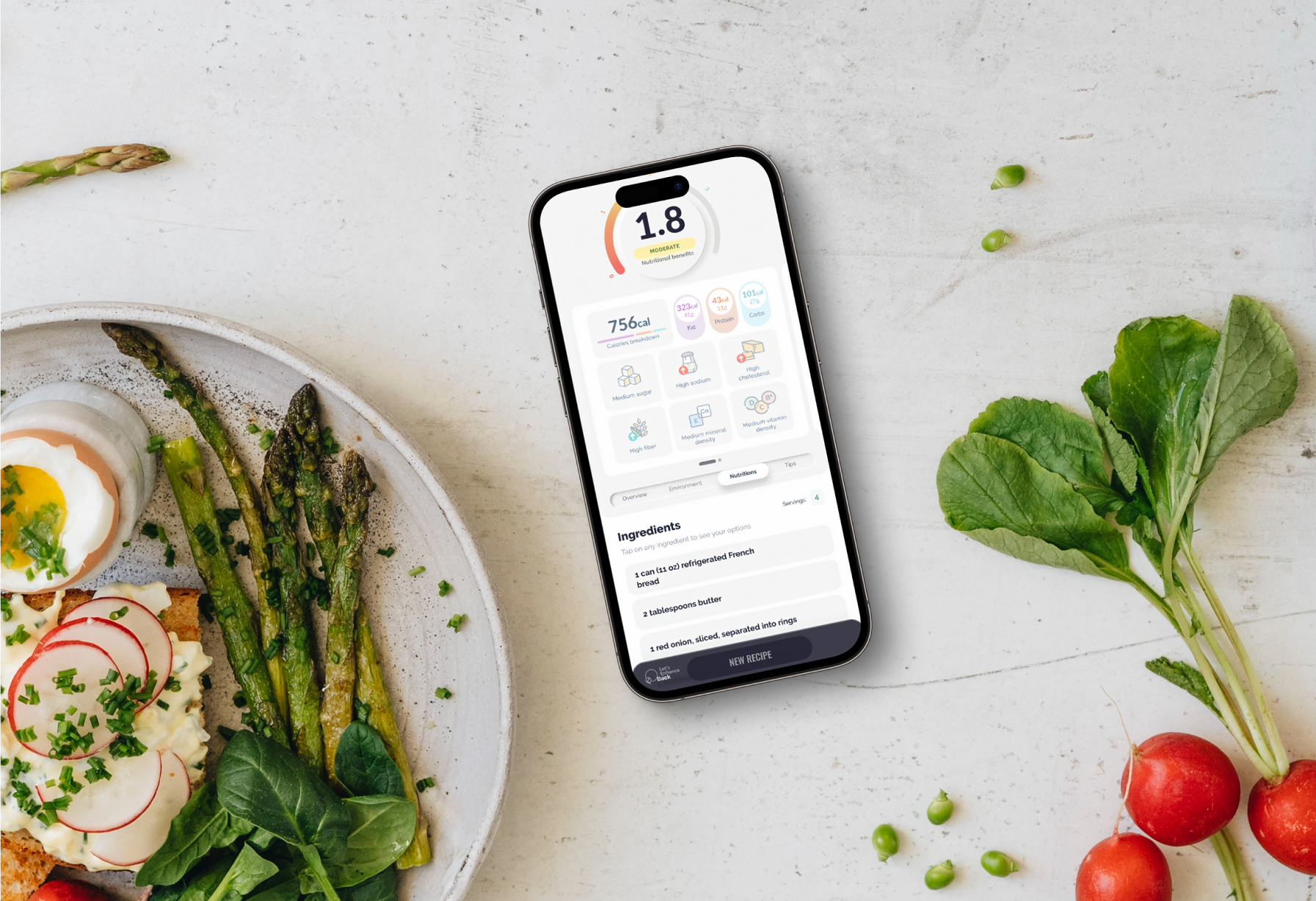 Foostainable healthy food app