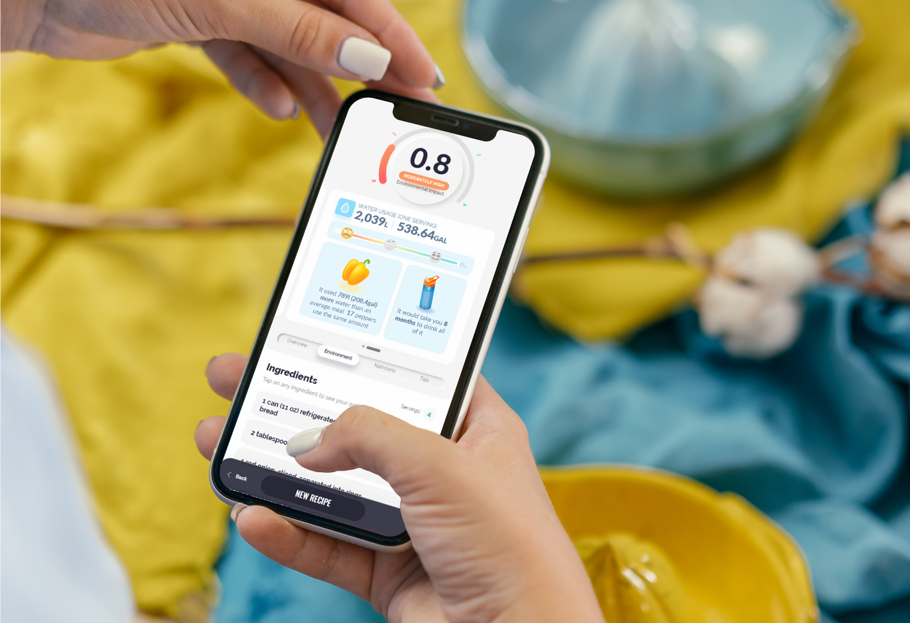 Foostainable healthy food app