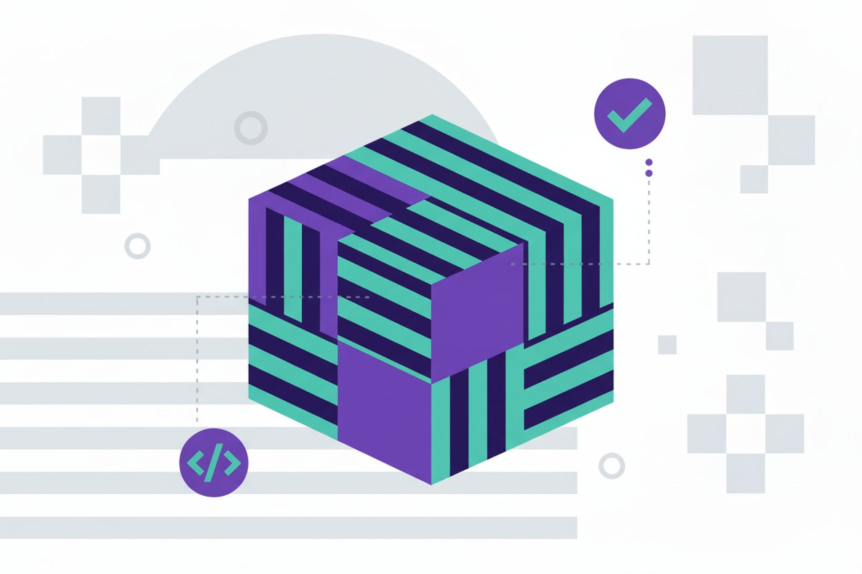 Minimalistic, abstract visualization of an open-source large language model.