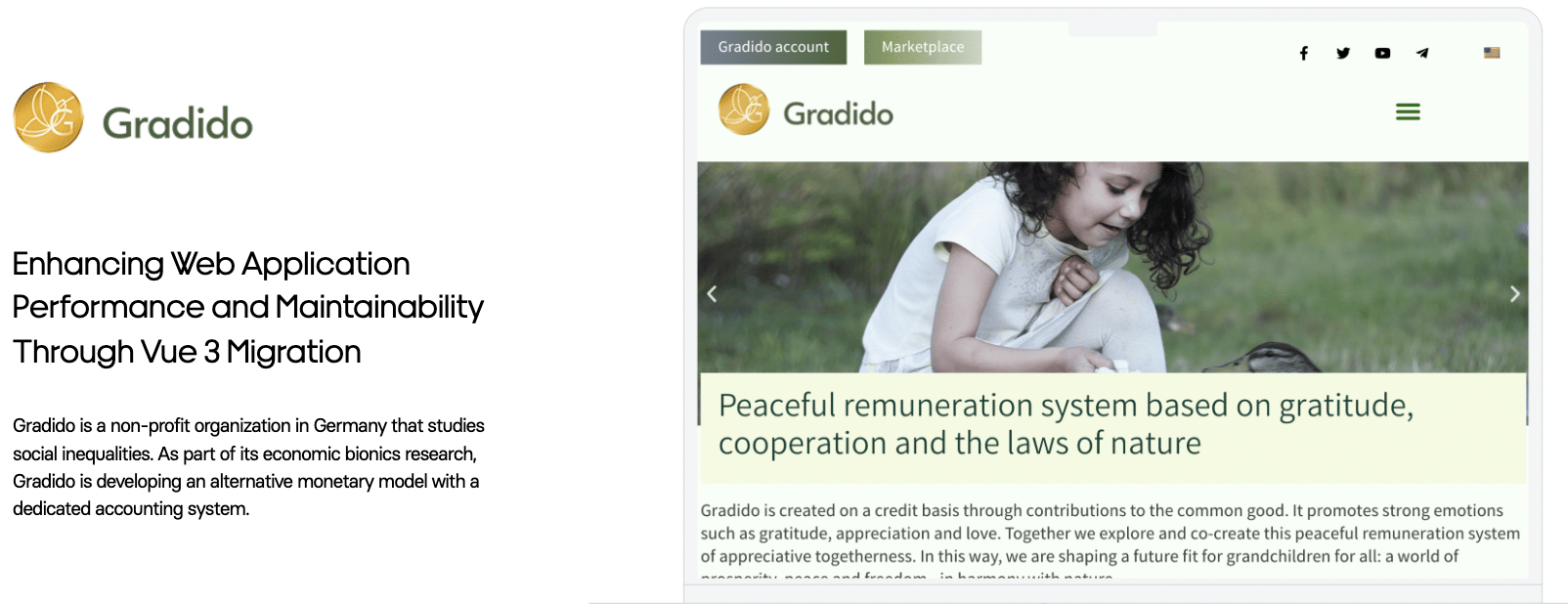 Gradido Vue.js case study