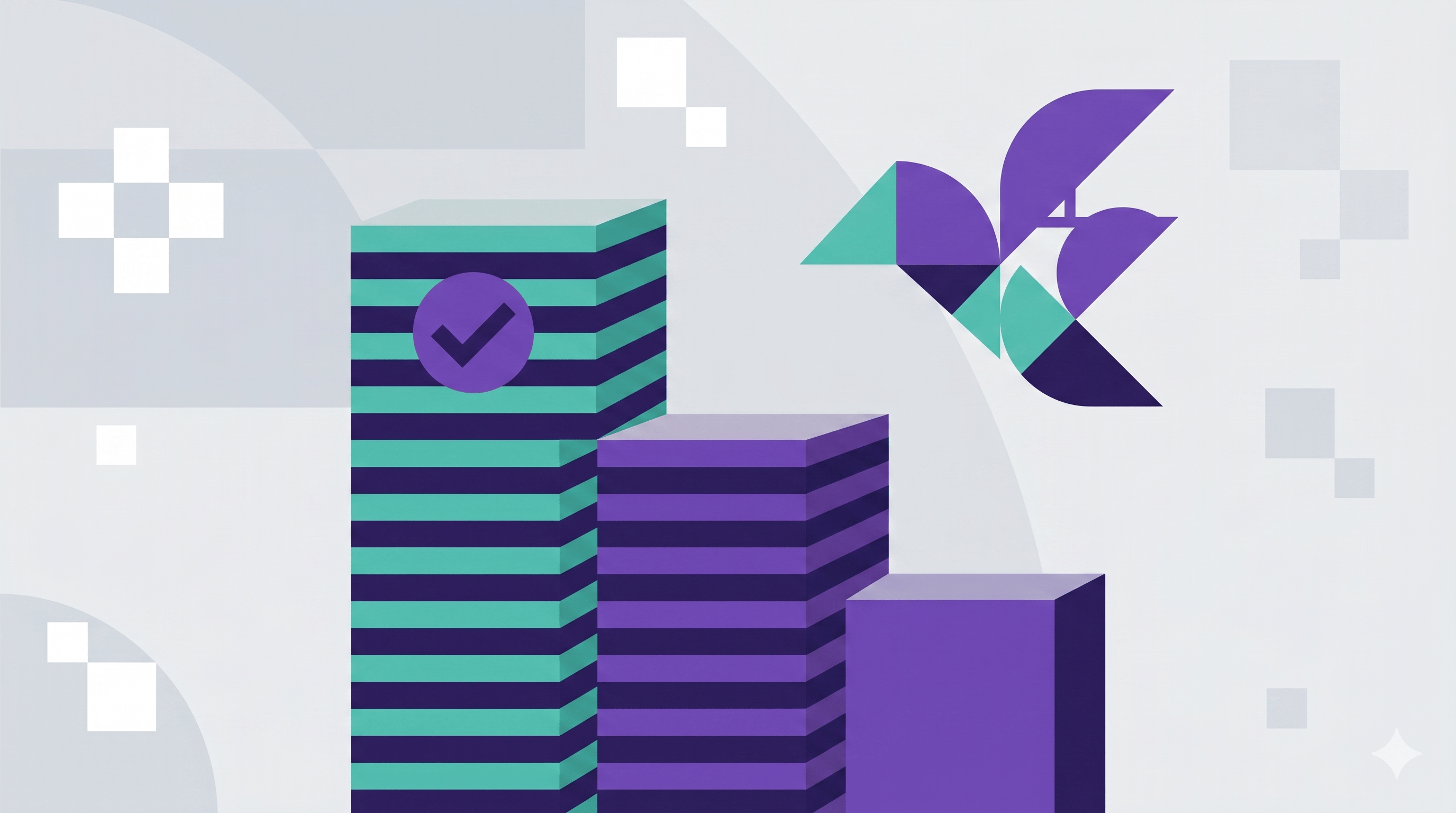 Minimalist illustration of the topic of Flutter development companies.