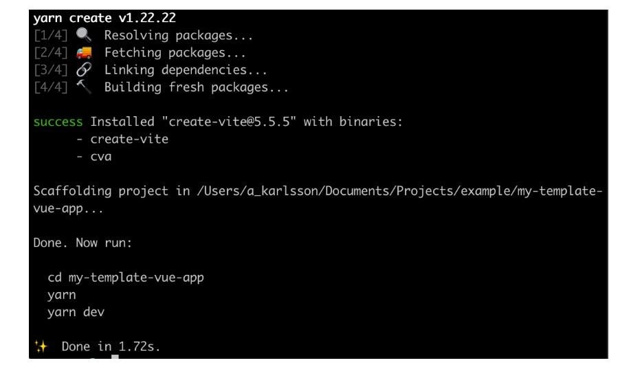 setting up with vite image 2